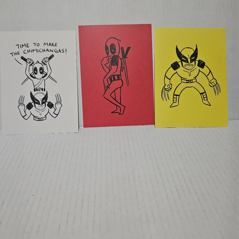 Deadpool & wolverine Promotional notebook with 3 postcards